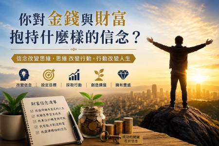 你對金錢與財富抱持什麼樣的信念？